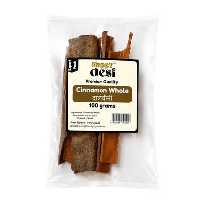 Happy Desi Cinnamon Whole - 100g-Global Food Hub