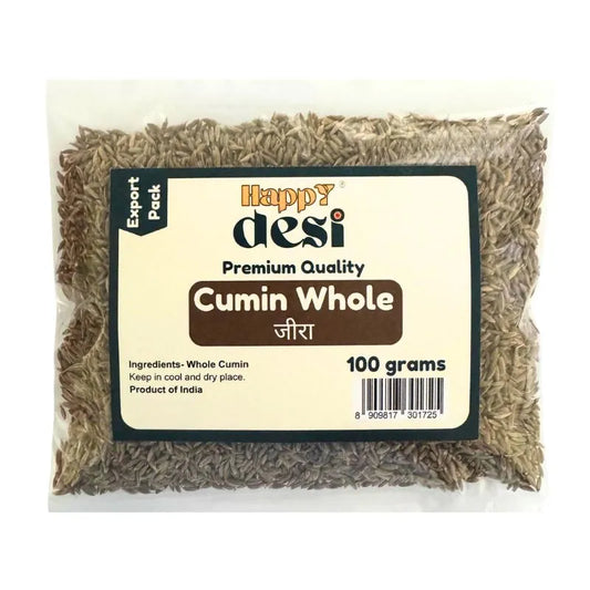 Happy Desi Cumin / Jeera Whole - 100g-Global Food Hub