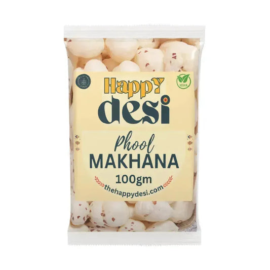 Happy Desi - Phool Makhana - 100g-Global Food Hub