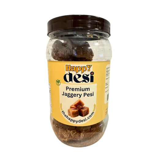Happy Desi Premium Jaggery Pesi - 1kg-Global Food Hub
